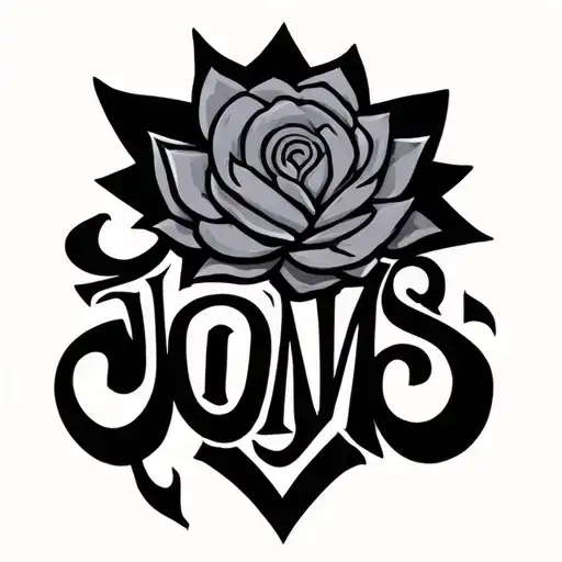 Single Line With The Word Joms