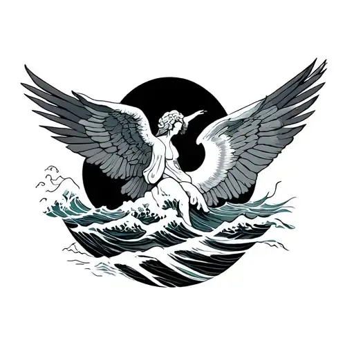 Freedom And Sea Wave