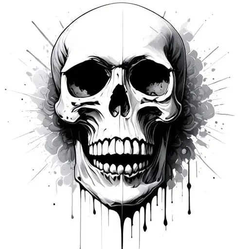 Skull Fading Away Femine