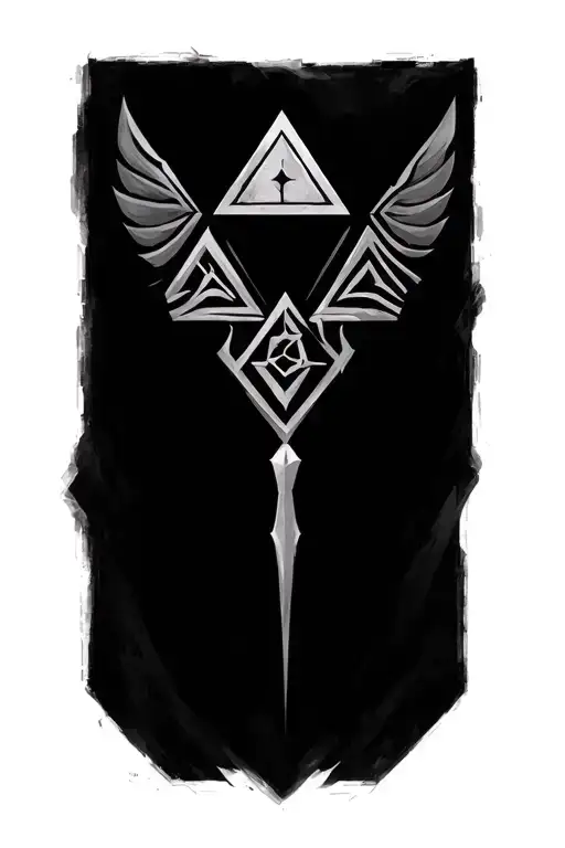 Triforce Zelda Combined Maori Style