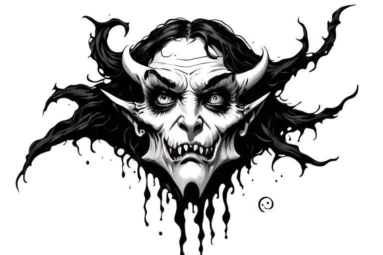 Drowning Witch Demon Face