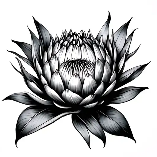 Protea Flower On Inner Bicep