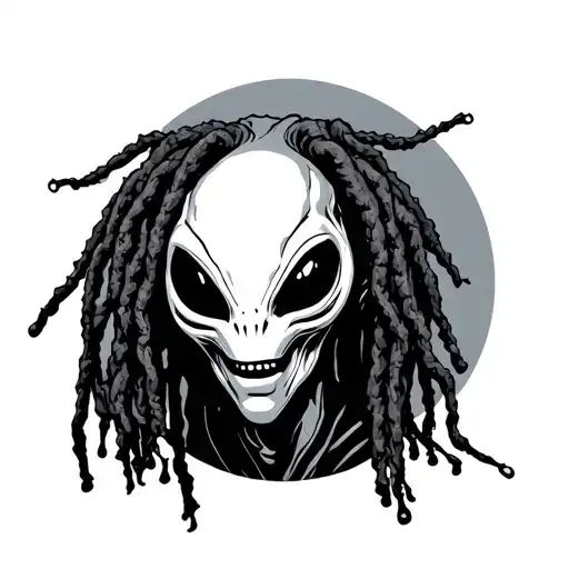 Alien With Dreads Hair