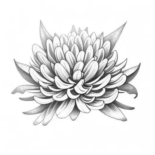 Chrysanthemums And A Cowboy Hat And A Skull