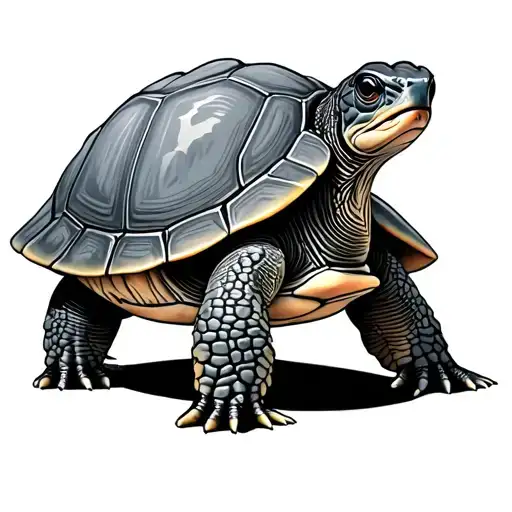 Turtle That Looks Like It Was Drawn By A 4 Year Old