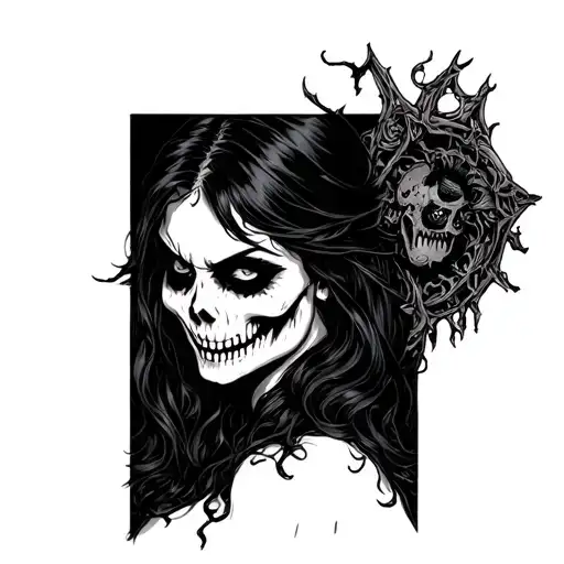 Undead Female Vampire Calling You Closer