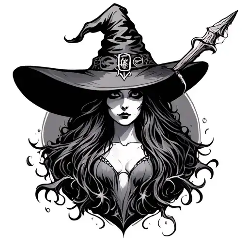 Small Symbols Representing Witch