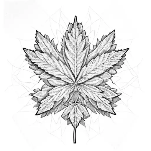 A Marijuana Leaf Transformed Into A Beautiful Mandala Design