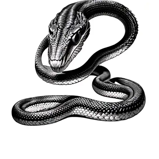 King Cobra Realistic Portrait