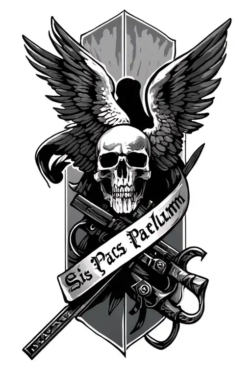 Si Vis Pacem Para Bellum Military Sleeve