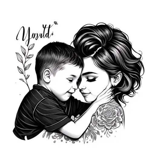 A Picture Of A Mom And Her Son