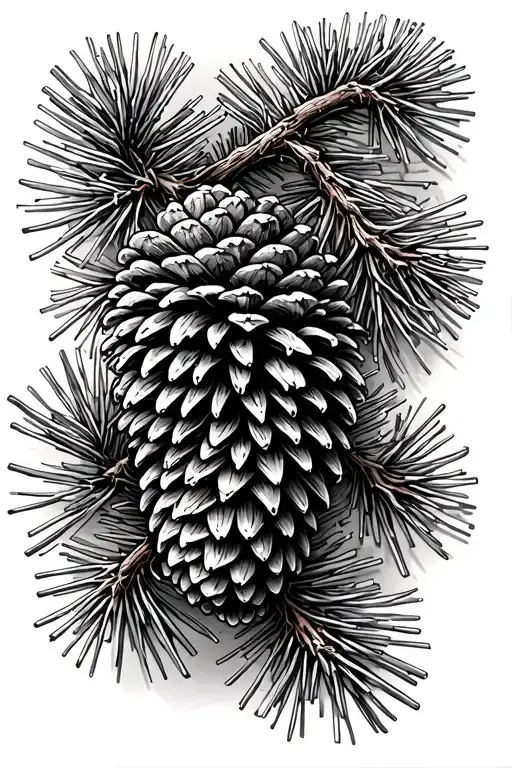 Pine Branches Pine Cones Nature Landscape