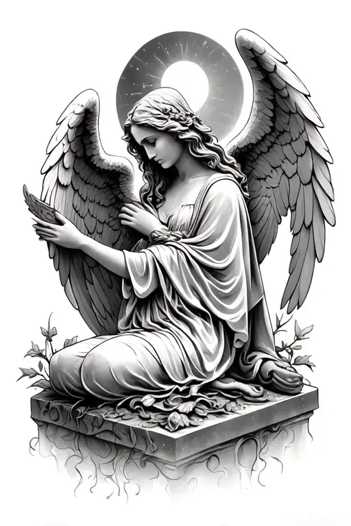 Angel And Gravestone