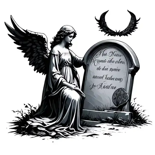 Angel And Gravestone