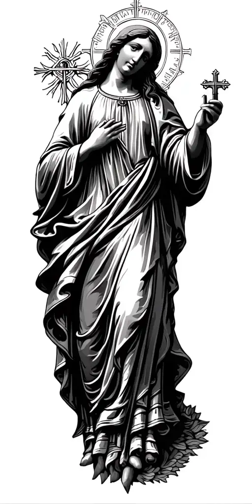 Virgin Mary Jesus Saint Michael