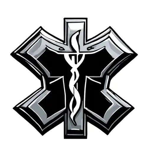 Star Of Life With Cross