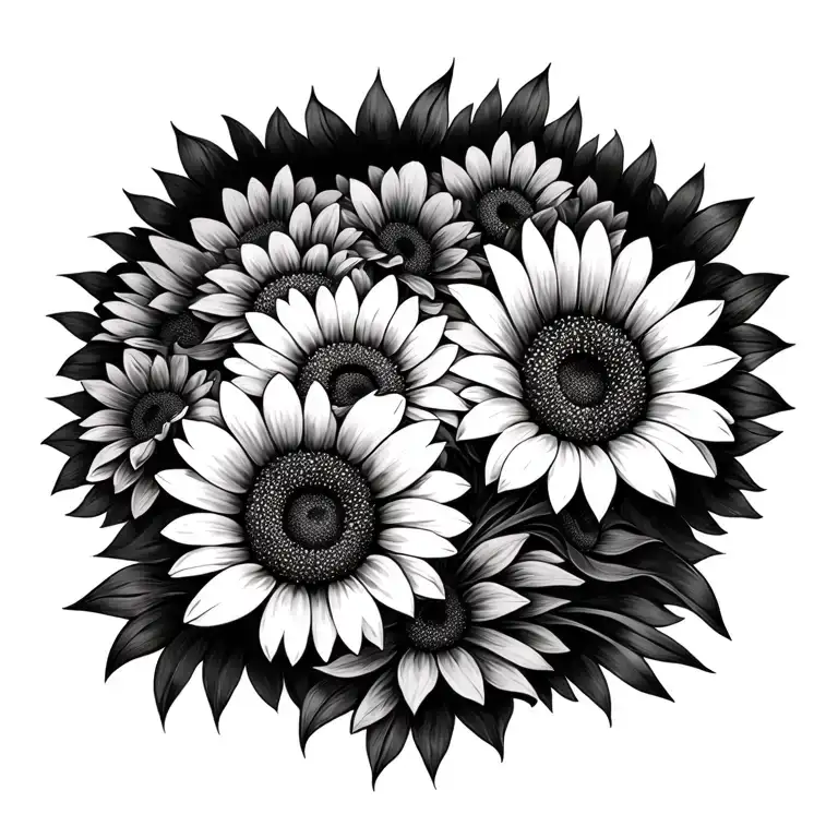 Daisys And Sunflowers