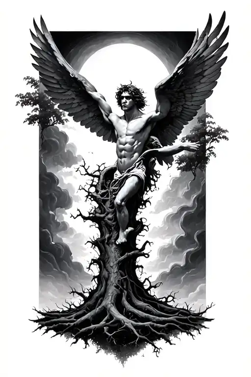 Icarus Falling Through The Poison Tree