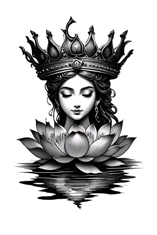 Lotus With Crown