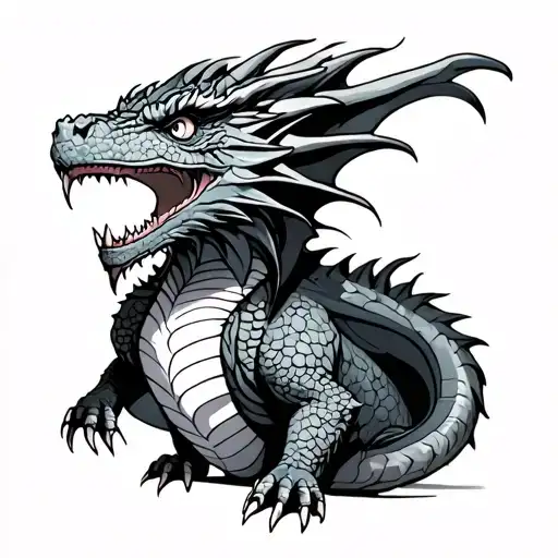 An Adult Dragon Who Is A Stoner But Is Not Evil