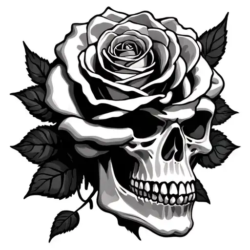 Skull Rose Diamoind