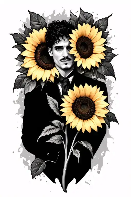 Rip Johnny And Sunflowers