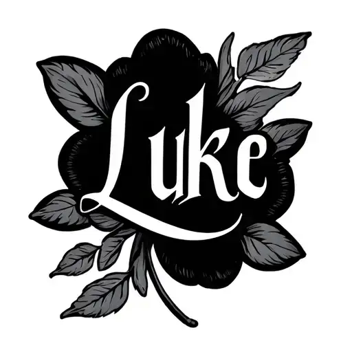 The Name Luke In Script Dainty