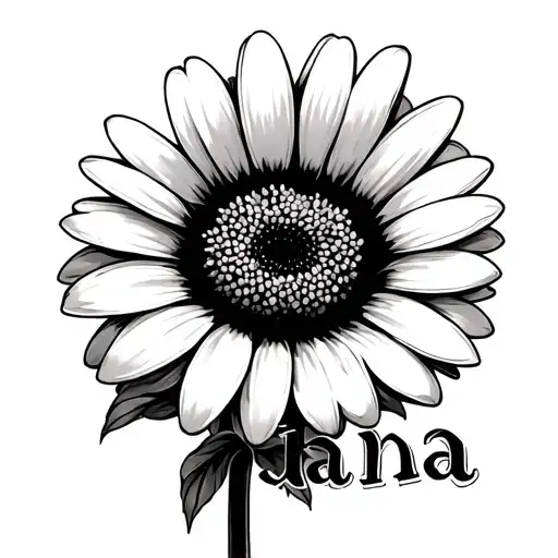 Daisy With The Word Dana