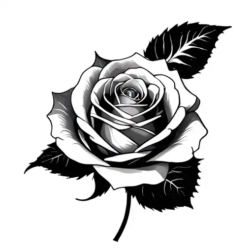 Minimalist Infinite Rose