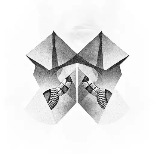 Egyptian Norse Greek God Sleeve With Hexagons