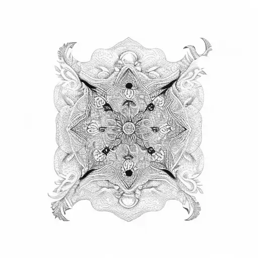 Gun-shaped Bookmark With Intricate Floral Patterns