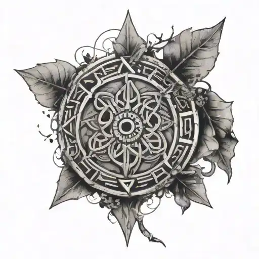 Runes In Nature Elements Like