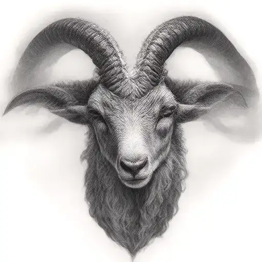 Capricorn Goat Head On