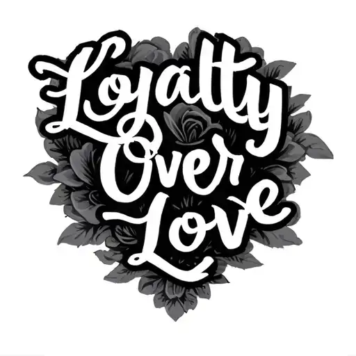 Loyalty Over Love Quote
