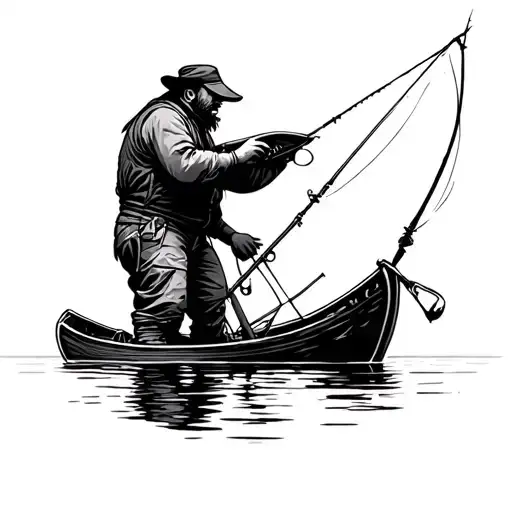 Newfoundland Fisherman Raising Their Line