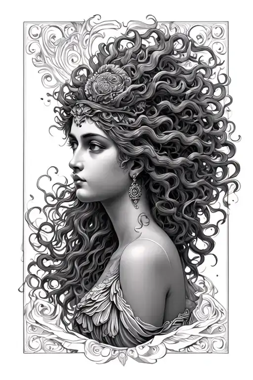 Eule Aphrodite Medusa