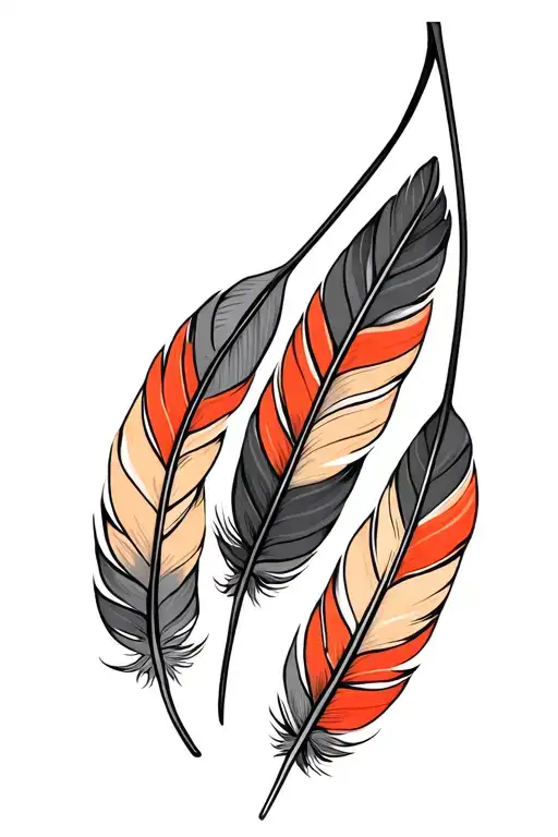 Indian Feathers Hanging
