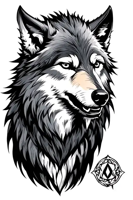 Wolf Viking Runes Werewolf