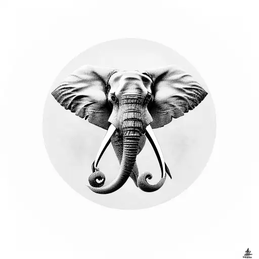 Elephant With Infinity Sign