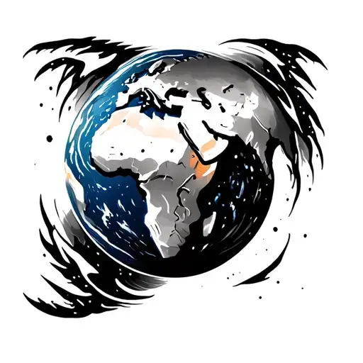 Planet Earth With Body Shape