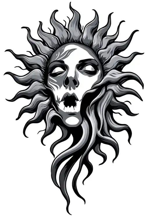 Shinbone Sun With Face