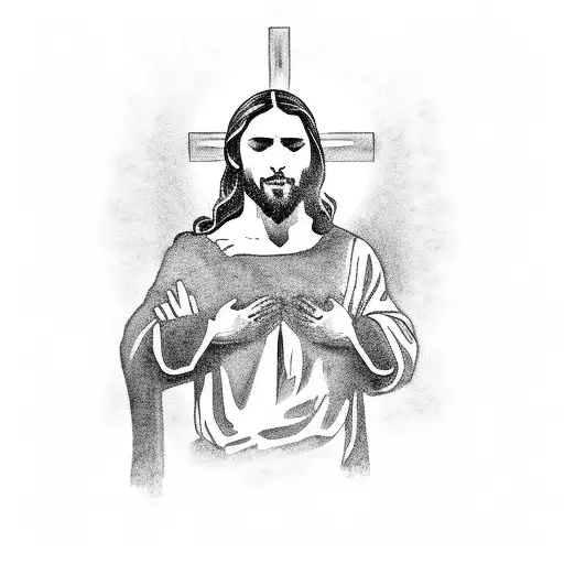 Jesus Kneeling Praying