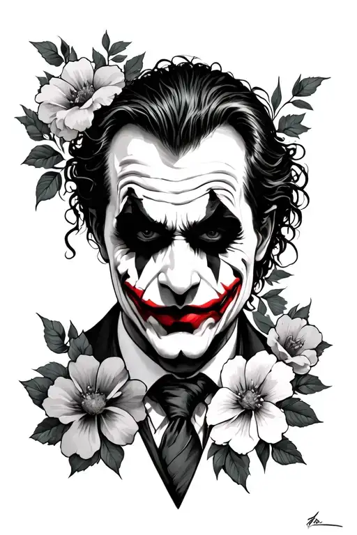 Joker With Flowers