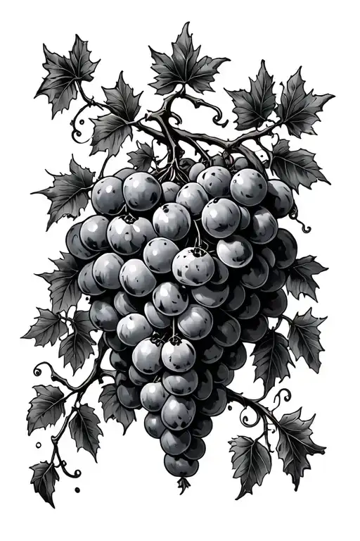 Gothic Grape Vines Hanging