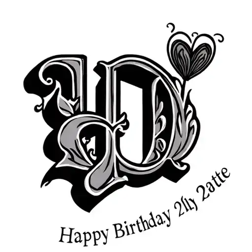 Initials And Birthday Date