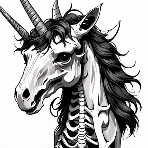Demon Skeleton Unicorn