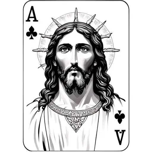 Jesus As A Playing Card