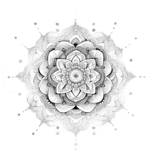 Floral Mandala For Forearm