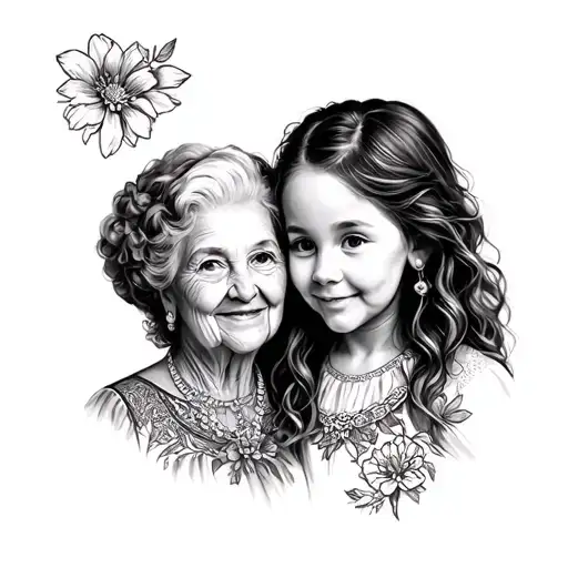 Grandma And Granddaughter