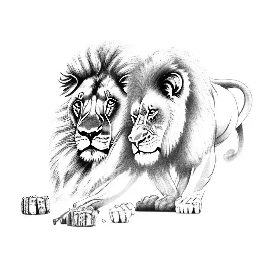 Lion And Gorilla Fighting